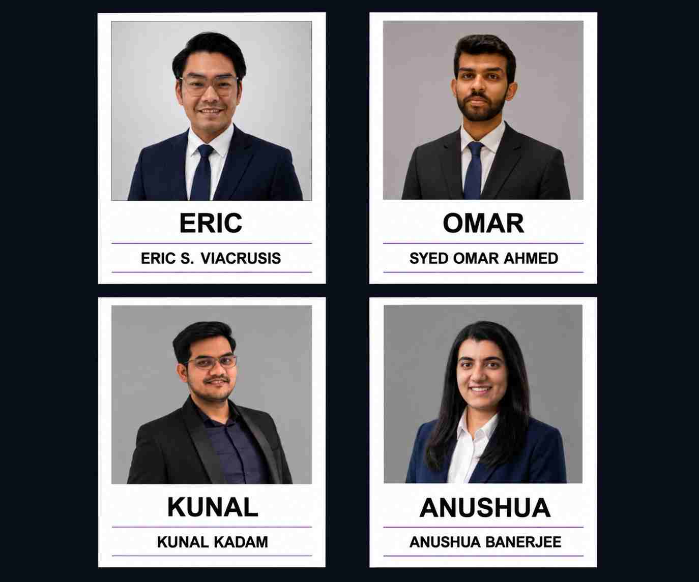 Eric, Omar, Kunal, Anushua
